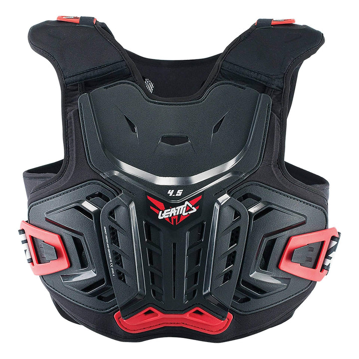 Leatt 4.5 Geschirr starr mit Brustschutz Motorrad Unisex Erwachsene, 134-146 Für Kinder Schwarz, Für