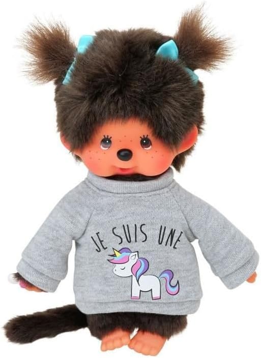 Bandai CPDO151 Monchhichi Sweatshirt Tendance, farblich sortiert, Mehrfarbig