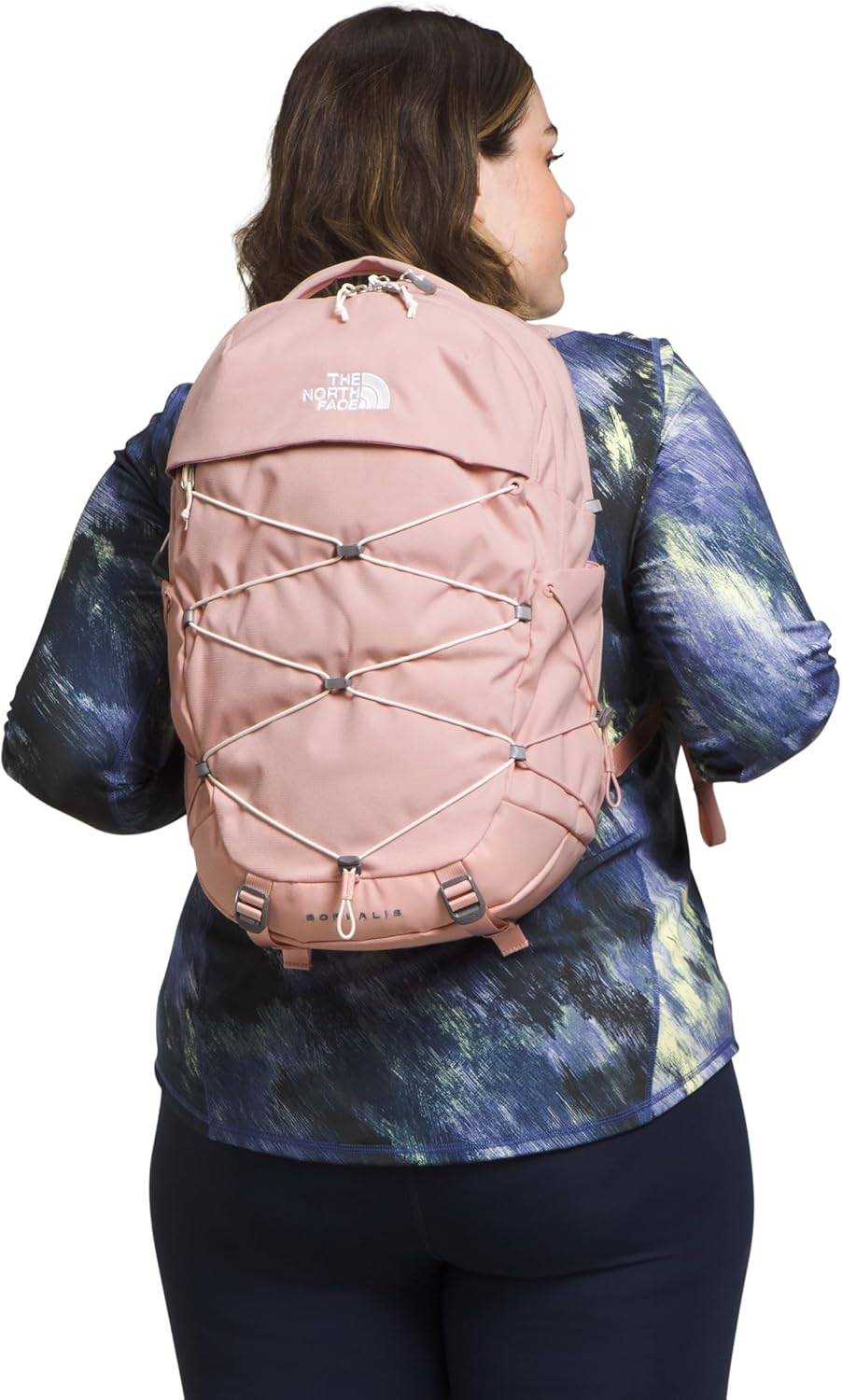 THE NORTH FACE Damen Rucksack Borealis Pink Moss Dark Heather/Gardenia White-npf, Pink Moss Dark Hea