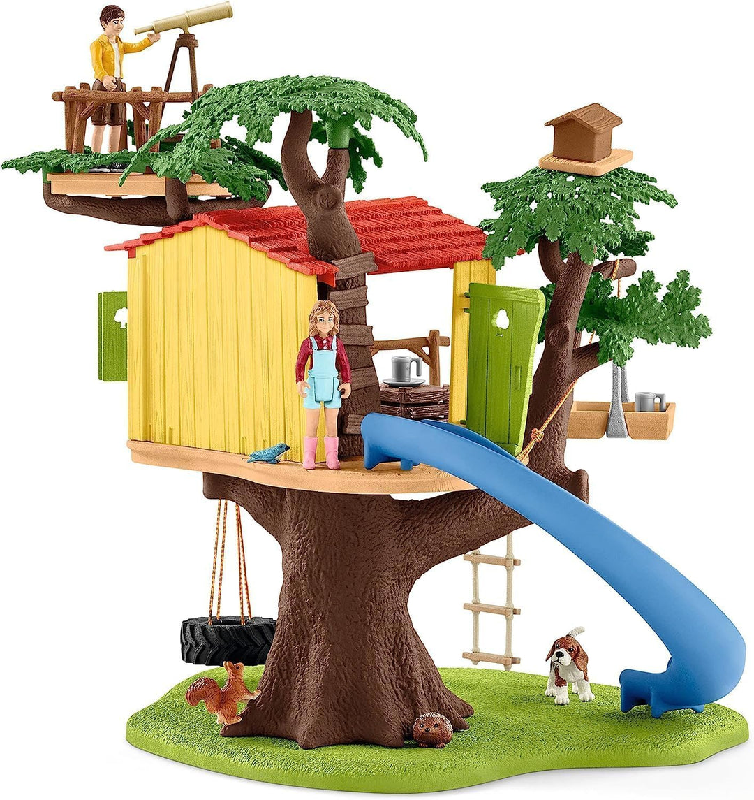 schleich 42408 Abenteuer Baumhaus, für Kinder ab 3+ Jahren, FARM WORLD - Spielset neue Verpackung