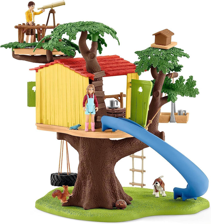 schleich 42408 Abenteuer Baumhaus, für Kinder ab 3+ Jahren, FARM WORLD - Spielset neue Verpackung