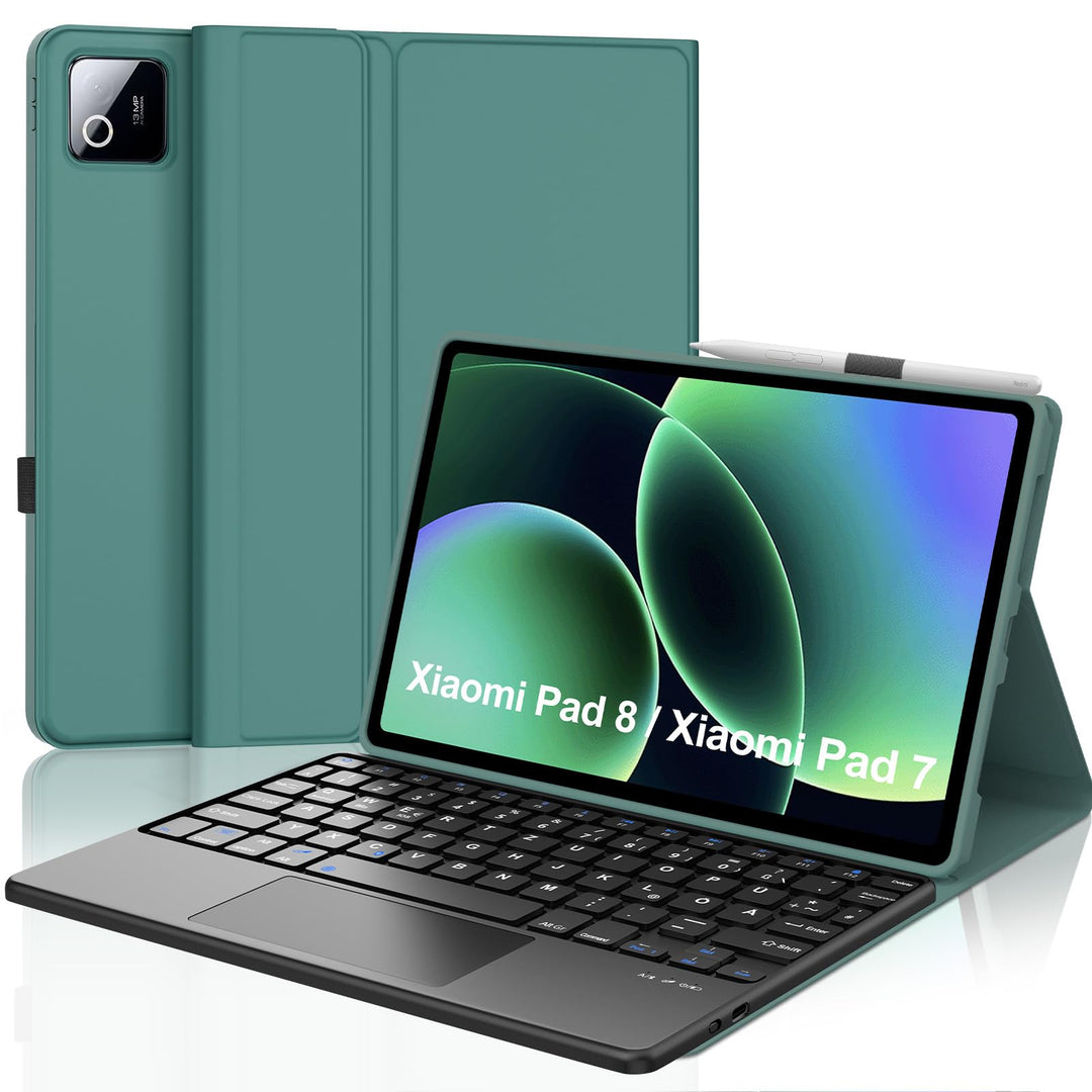 Für Xiaomi Pad 8/8 Pro und Xiaomi Pad 7/7 Pro 11.2 Zoll Hülle Tastatur | Mit Trackpad Magnetisch Abn