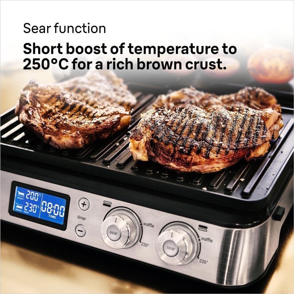 Braun MultiGrill 9 CG 9043 Kontaktgrill inkl. Grill- und Flachplatten, Grillpositionen: Kontakt, BBQ