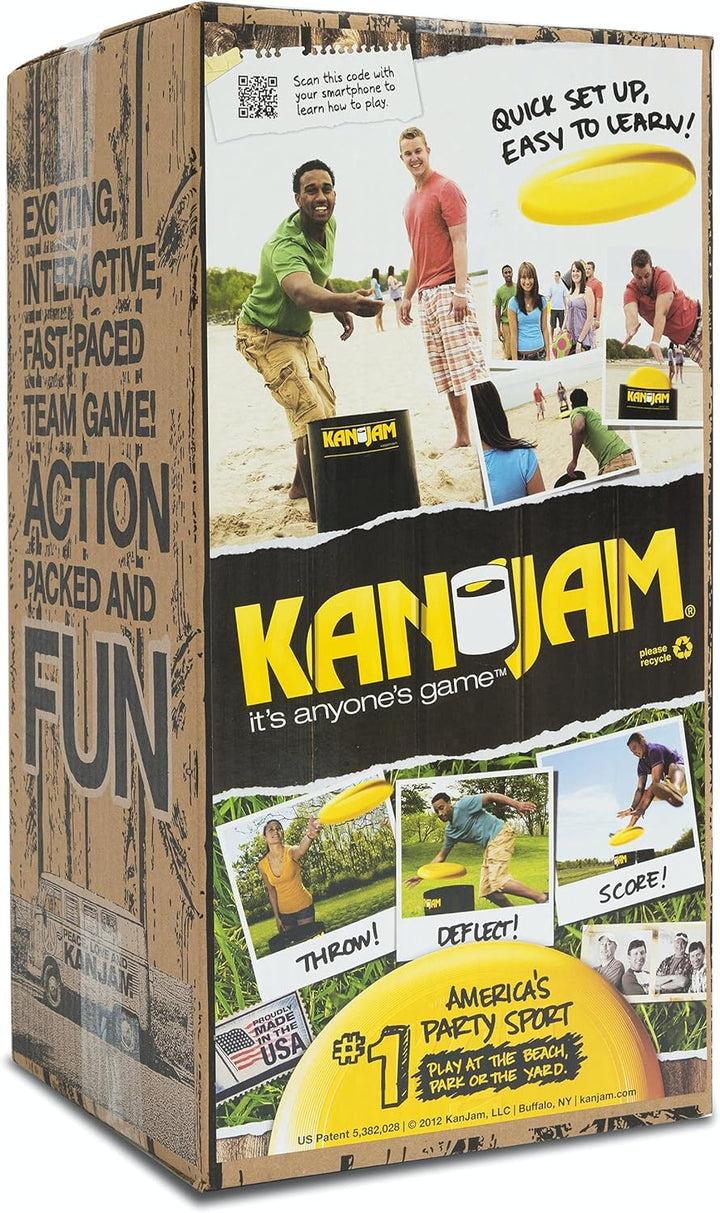 Kan Jam KanJam Unisex-Adult Kan Jam Spielset-Frisbee, Black Yellow, Standard