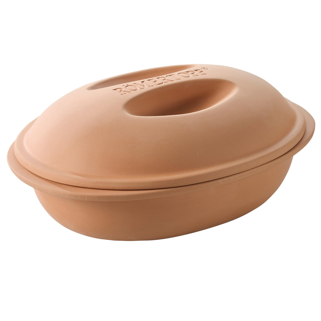 Römertopf Veggie Dampfgar Bräter mit Aromastegen 2,4 Liter