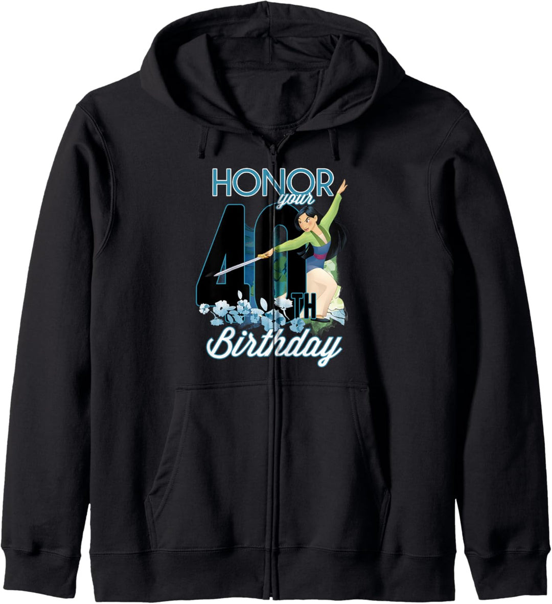 Disney Mulan Portrait Honor Your 40th Birthday Kapuzenjacke