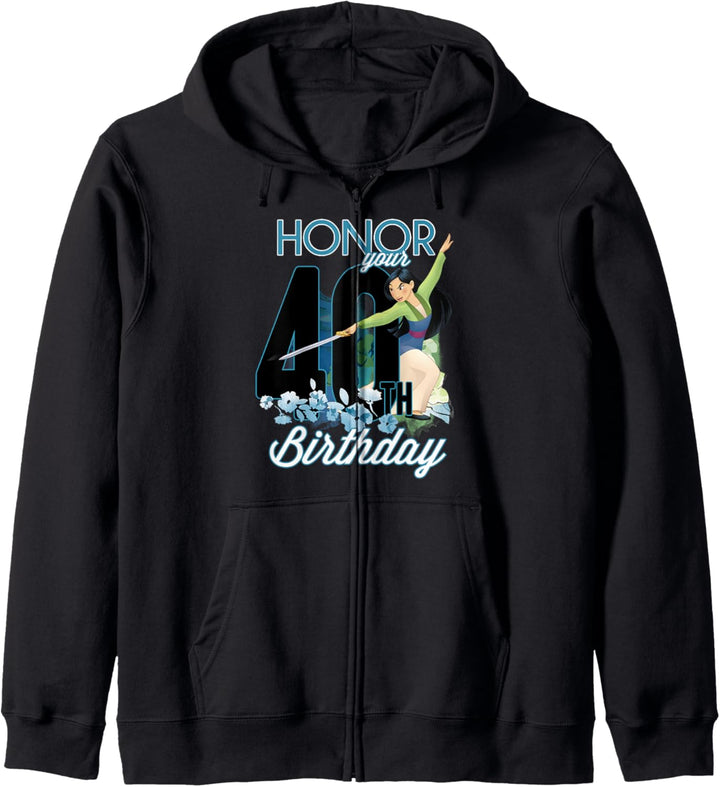 Disney Mulan Portrait Honor Your 40th Birthday Kapuzenjacke
