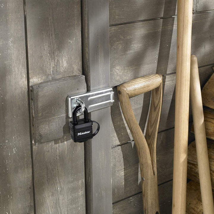 Master Lock 7804EURT 2-er Pack Vorhängeschlösser aus beschichtetem Stahl mit Stiftzuhaltung und Abde