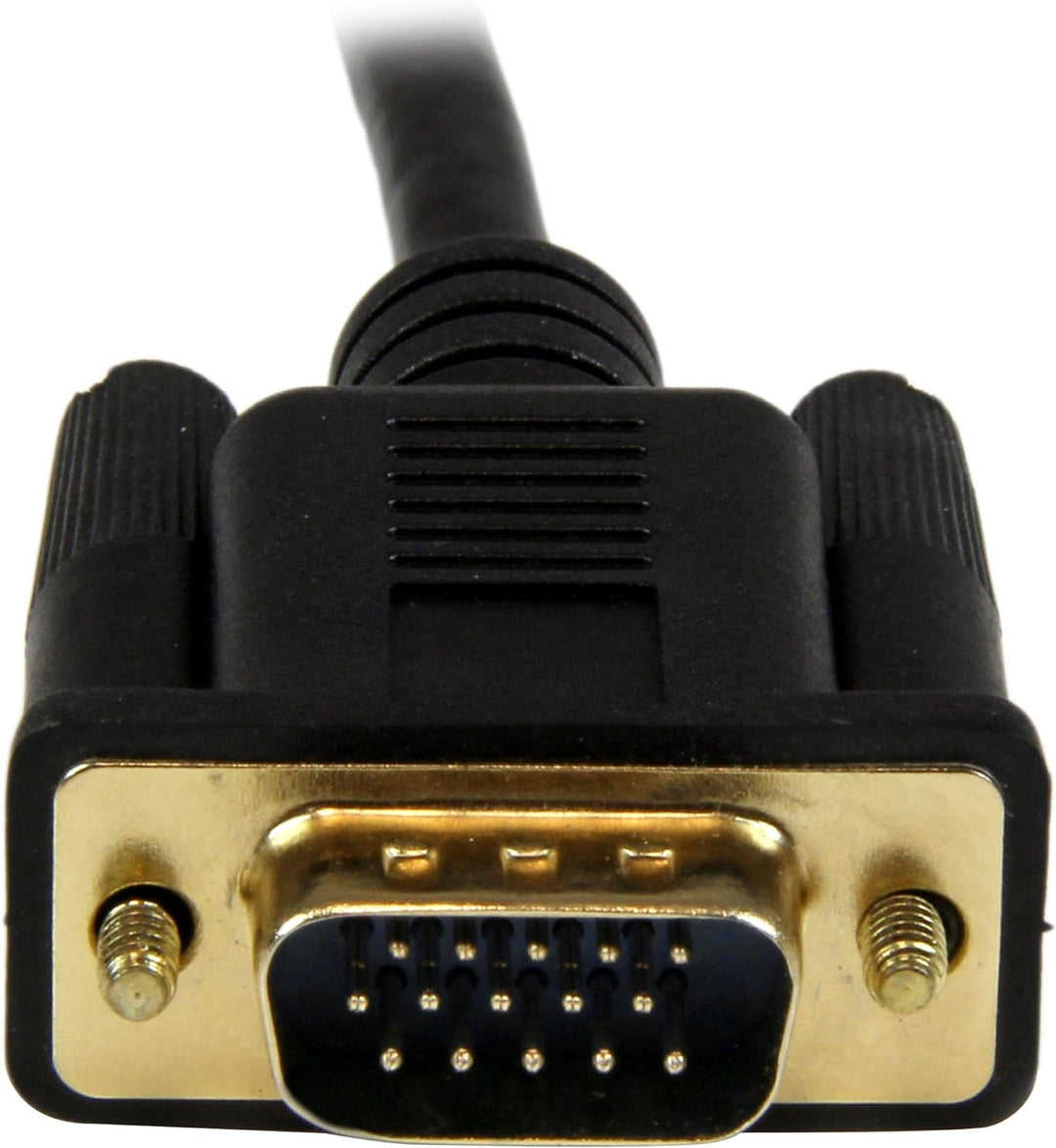 StarTech.com 90cm aktives HDMI auf VGA Konverter Kabel - HDMI zu VGA Adapter 0,9m - Schwarz - 1920x1