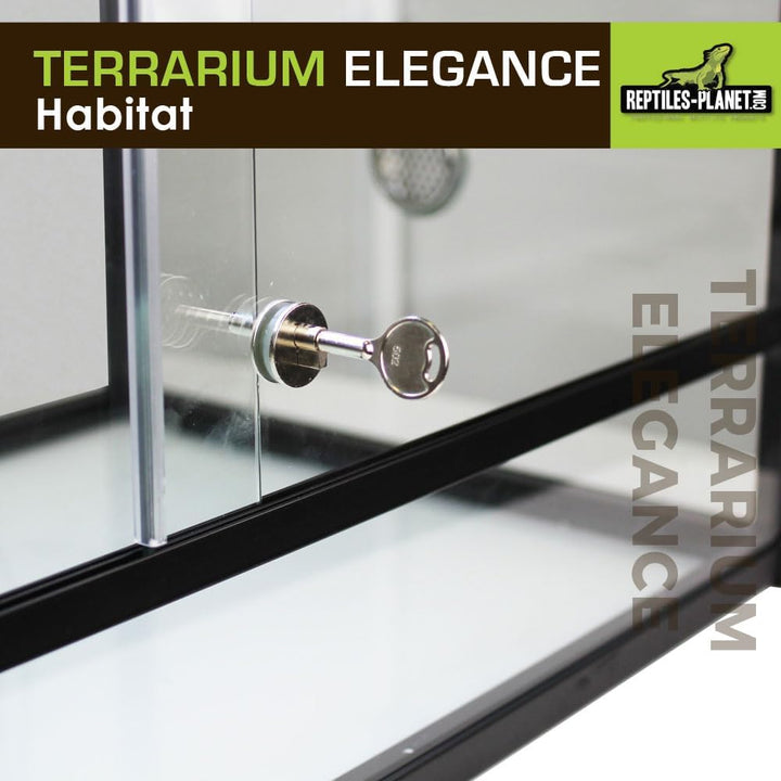 Reptiles Planet Aluminium Elegance Terrarium für Reptilien/# 304 45 x 30 x 30 schwarz Schwarz 45 x 3
