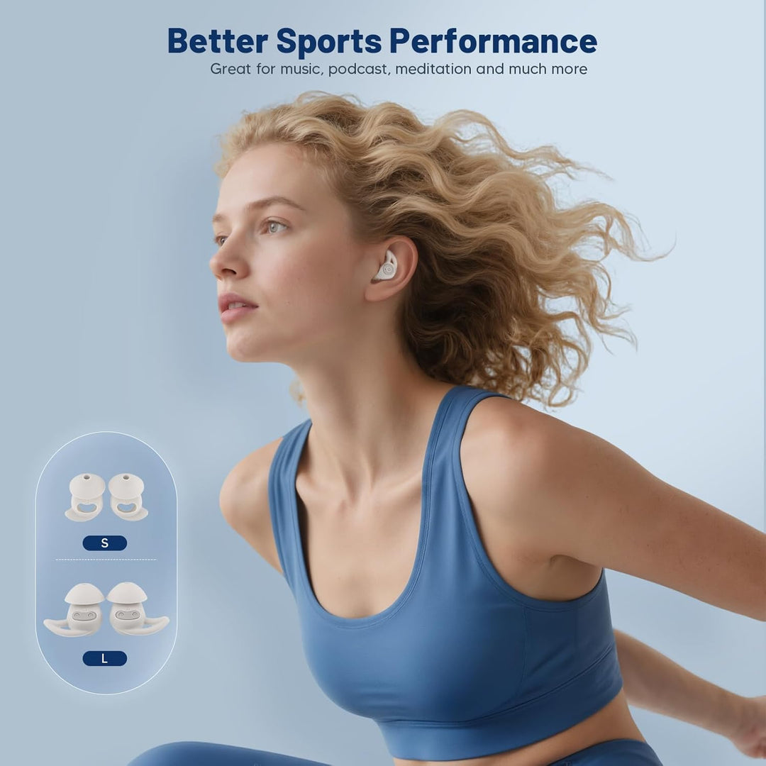 Schlafkopfhörer Seitenschläfer, Noise Cancelling Bluetooth Kopfhörer 28db Mini zum Schlafen, Unsicht