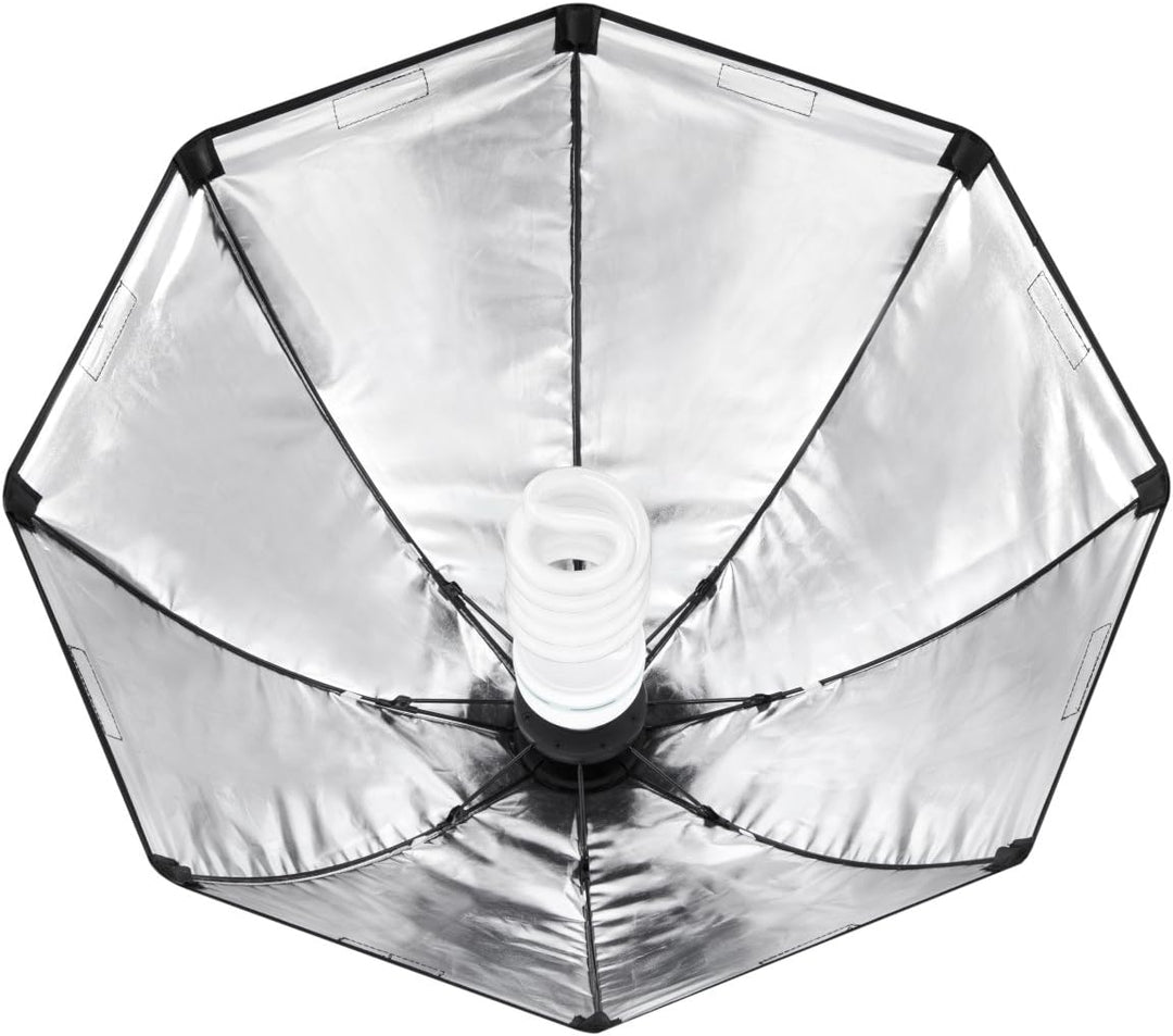 Walimex Daylight Set 250 Studioset (250 Watt Daylight, Octagon Softbox 55 cm und