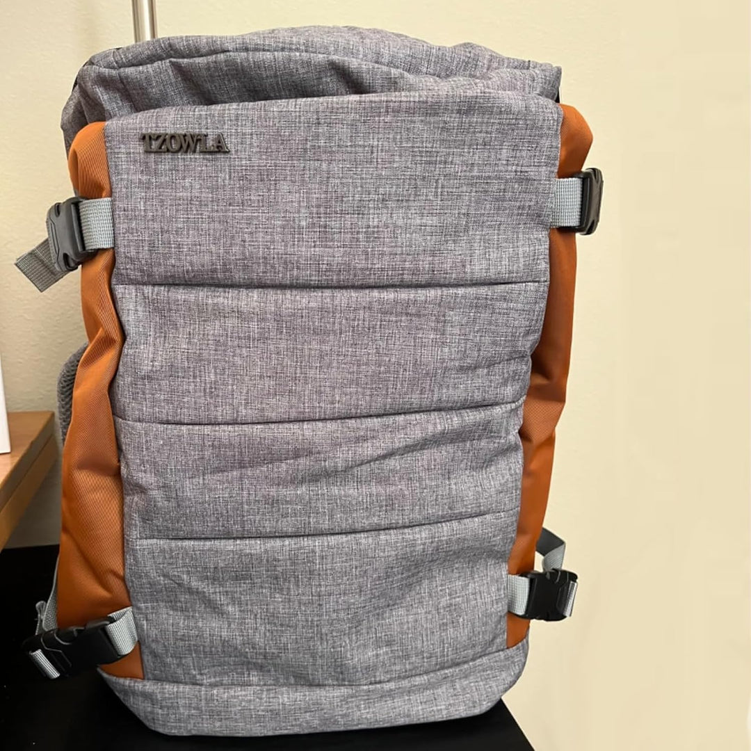 Tzowla ReiseRucksack Laptop Handgepäck Rucksack 40l für Damen und Herren,Fluggenehmigung,Grosses Fas