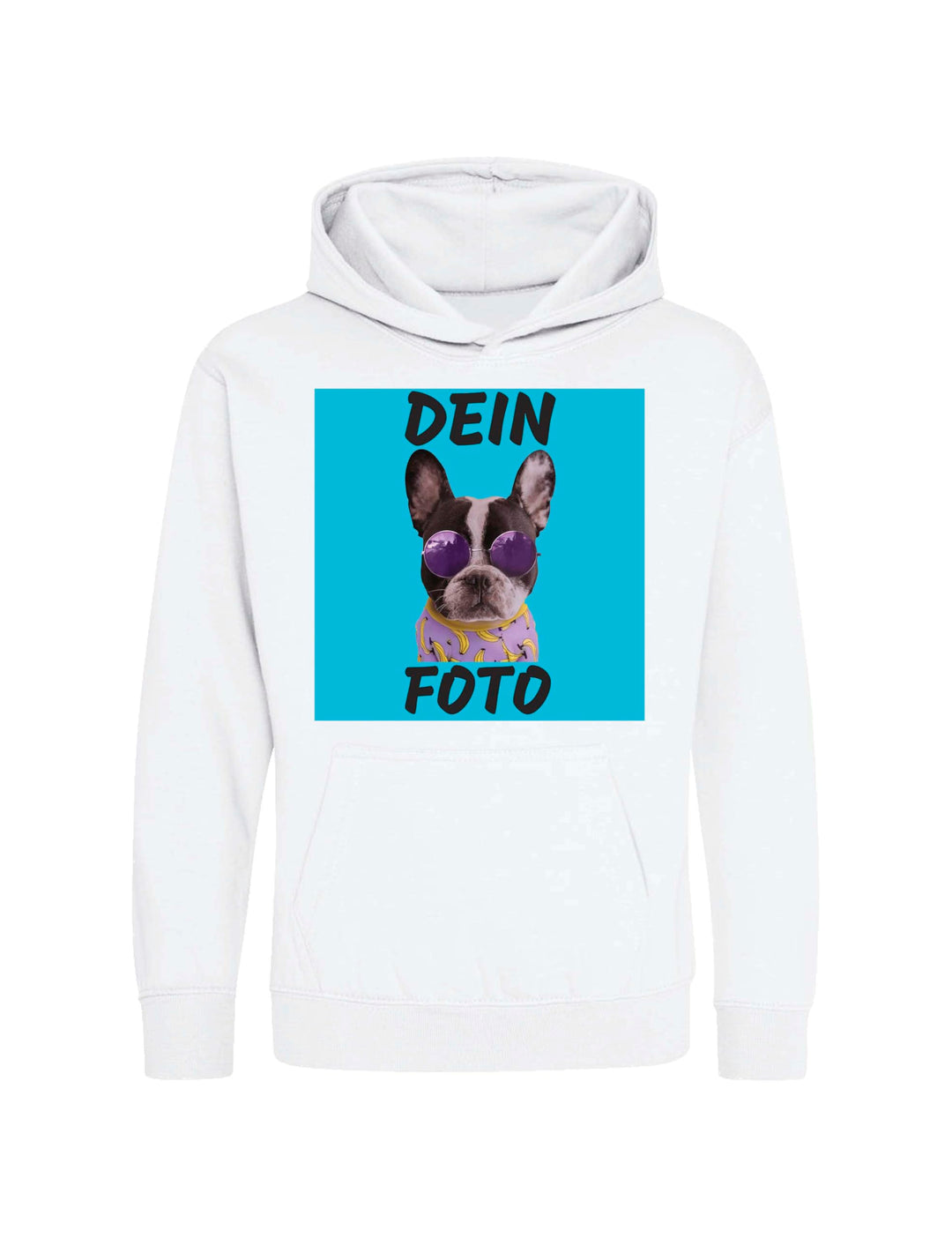 Kinder Hoodie Bedrucken Lassen - Mit Wunschfoto personalisiert - Kapuzenpullover als Geschenk für Ju