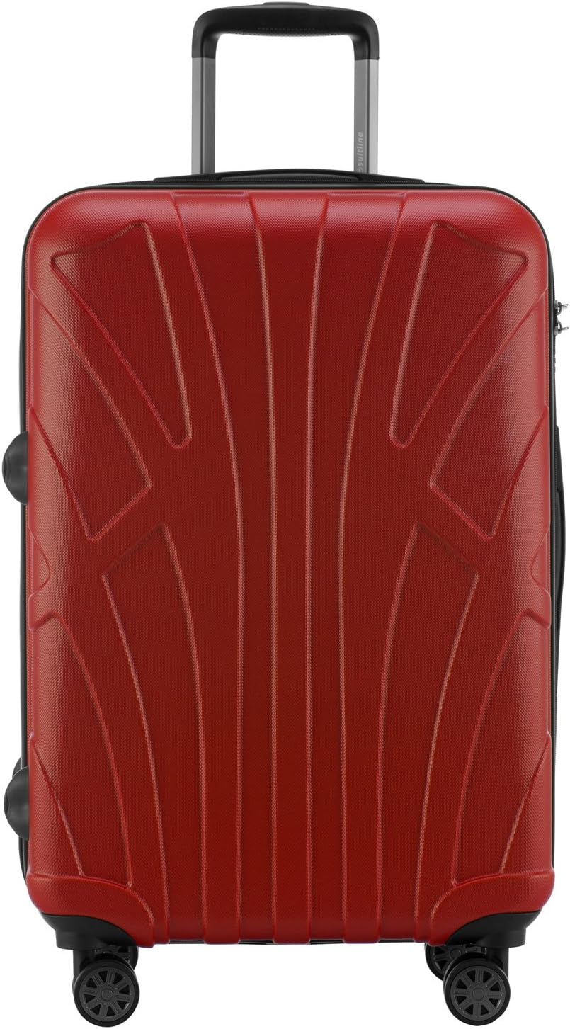 suitline Hartschalen-Koffer Koffer Trolley Rollkoffer Reisekoffer, TSA, 66 cm, ca. 58 Liter, 100% AB