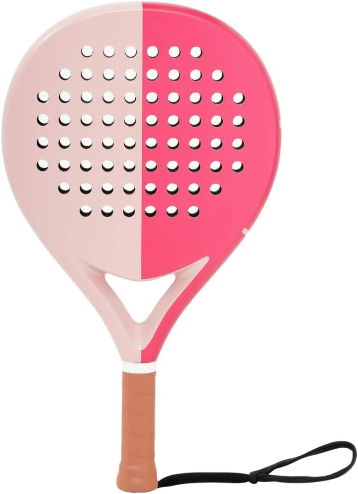 LAPAT Padelschläger mit Abdecktasche, Carbon-Oberfläche mit Eva-Memory-Schaum, Paddel-Tennisschläger