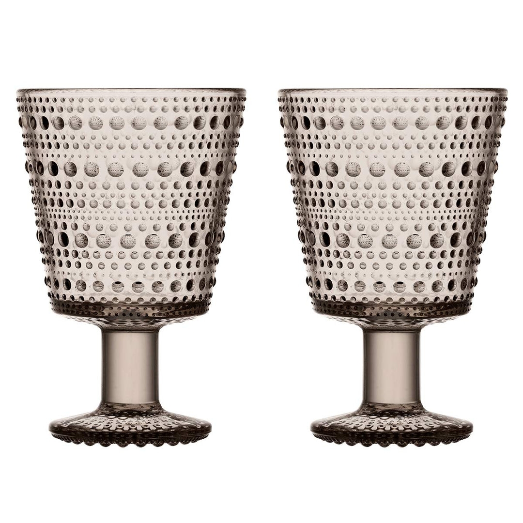 Iittala 1051136 Kastehelmi 2-er Set Gläser, 26cl, leinen, Glas 26 cl Leinen, 26 cl Leinen