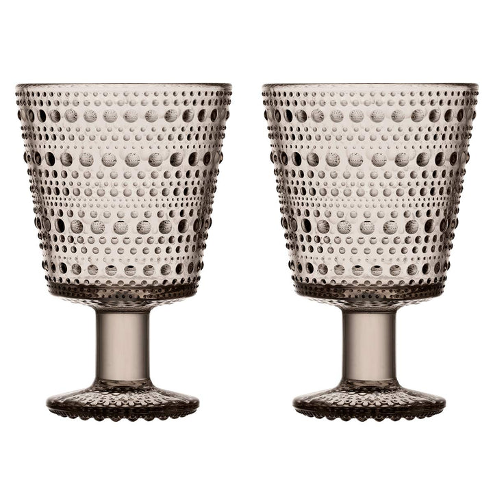 Iittala 1051136 Kastehelmi 2-er Set Gläser, 26cl, leinen, Glas 26 cl Leinen, 26 cl Leinen