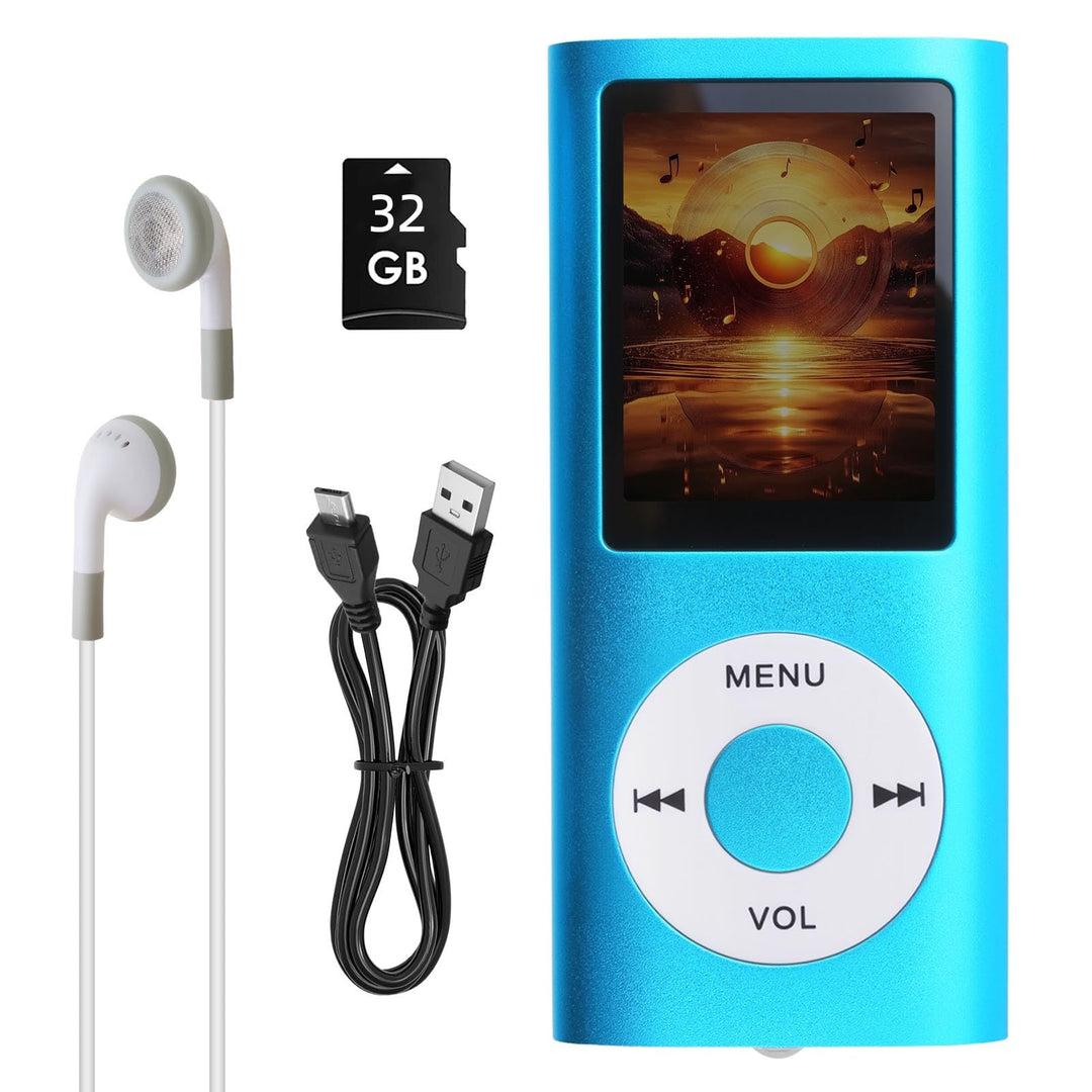 MP3 MP4 Player HiFi Tragbar mit 1,8 Zoll LCD Bildschirm, Verlustfreier Musikplayer mit Speichererwei