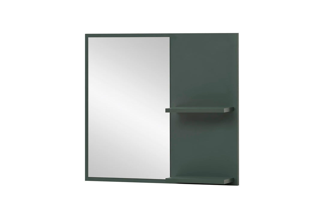 Schildmeyer Kent Spiegel mit 2 Ablagen 151451, waldgrün, 67 x 12,2 x 60 cm Waldgrün 2 Ablagen, Waldg
