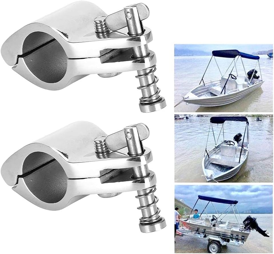 Marine-Kieferrutsche, Yctze Universal 2pcs Stahlbootsscharnier-Oberkieferrutsche Marine-Hardware-Fit