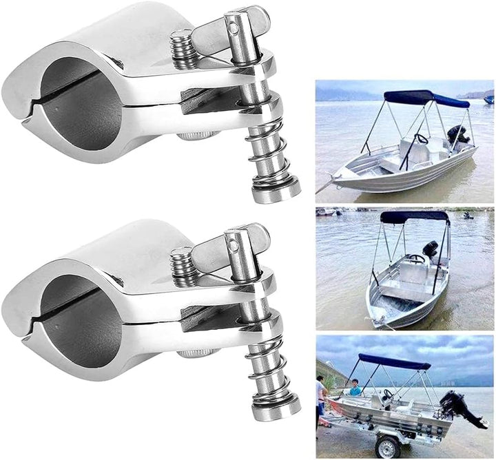 Marine-Kieferrutsche, Yctze Universal 2pcs Stahlbootsscharnier-Oberkieferrutsche Marine-Hardware-Fit