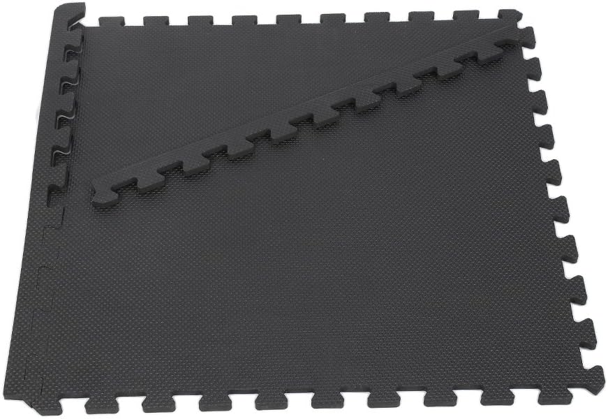 Bodenschutzmatte Fitness 63 * 63 cm, EVA-Schaum-Sport-Fitness-Matte, 12 mm Dicke Gummimatte, für Gar