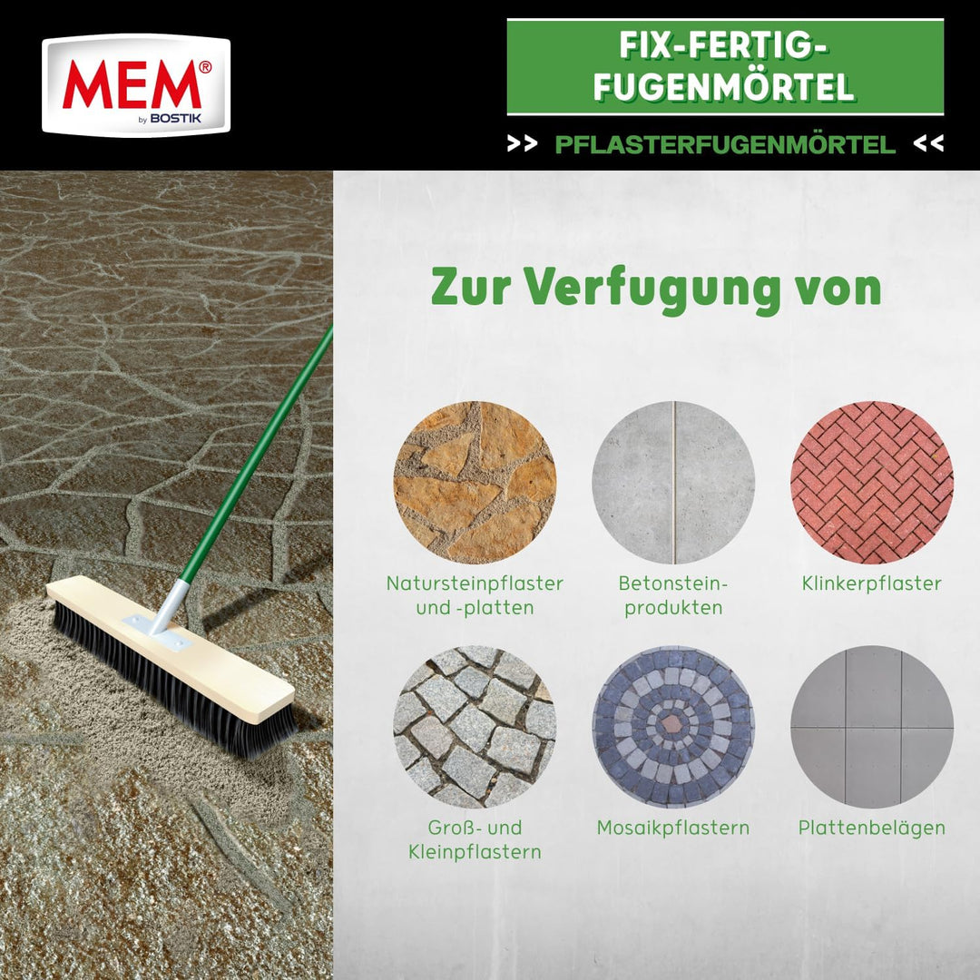 MEM Fix &amp; Fertig Fugenmörtel steingrau 25kg