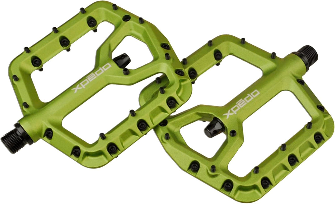 Xpedo Unisex – Erwachsene Trident Pedal, Limegreen, 9/16