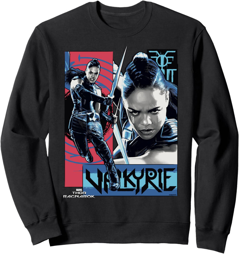 Marvel Thor: Ragnarok Valkyrie Action Pose Collage Sweatshirt