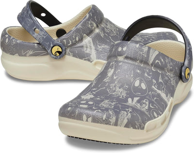 Crocs Unisex Bistro Graphic Clogs 36/37 EU Nightmare Bfr Xmas White, 36/37 EU Nightmare Bfr Xmas Whi