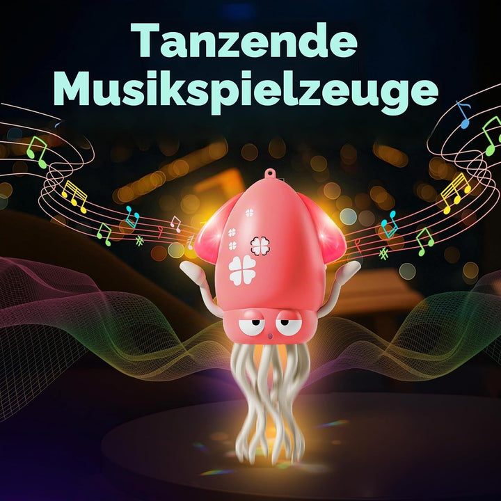 Tanzender &amp; krabbelnder Oktopus mit LED Lichtern und Musik - Automatisch schwingendes musikalisches