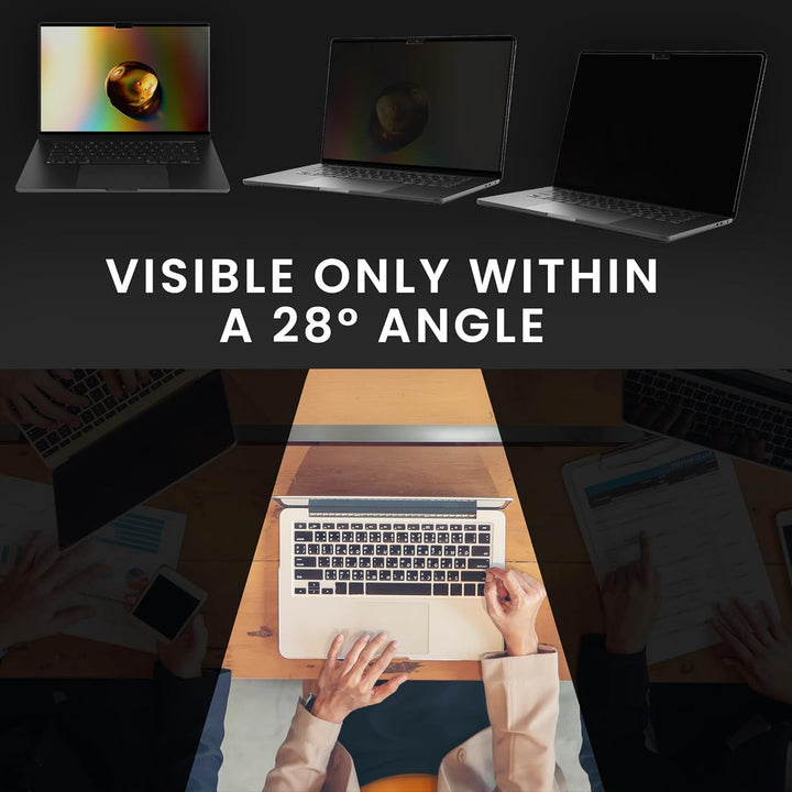 kwmobile Sichtschutzfolie für Apple MacBook Air 13 M4 2025 A3240 Folie - Blickschutzfolie Privacy Sc