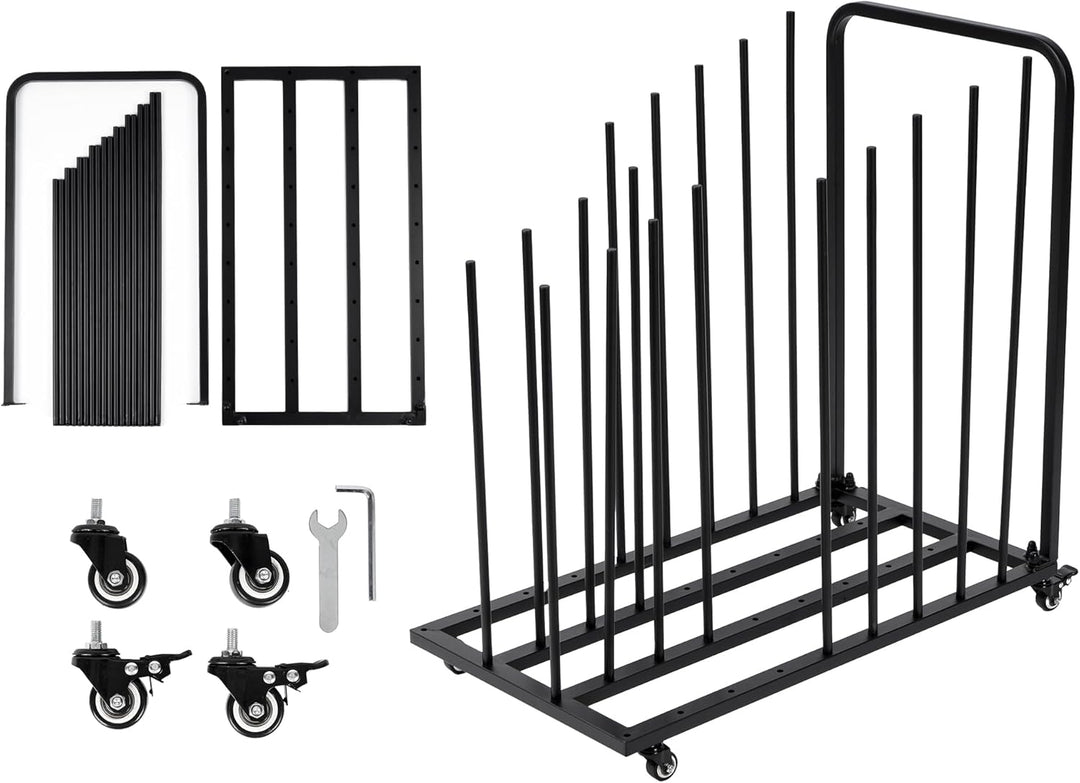 uyoyous Mobile Kunst-Trockengestell 80×83×45cm Trockengestell für Kunst Einstellbares Intervall Kuns