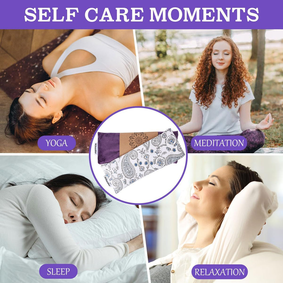 Hihealer 2er / 4er-Pack Augenmaske Gewichts-Augenmaske mit Lavendel-Aromatherapie für Schlaf, Yoga,