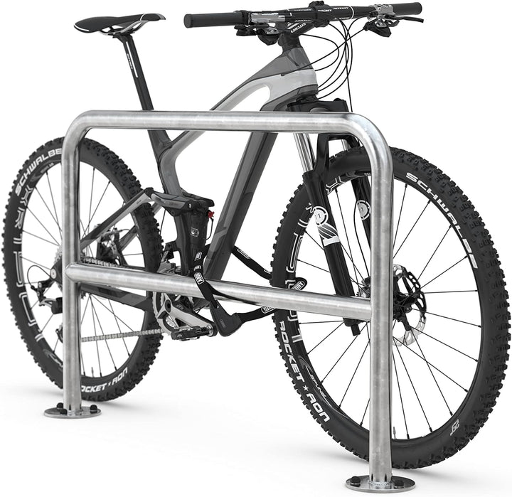 Anlehnbügel 9220 | 1200mm | mit Knierohr | Fahrradständer für 2 Fahrräder | Einbetonieren | Anlehnbü