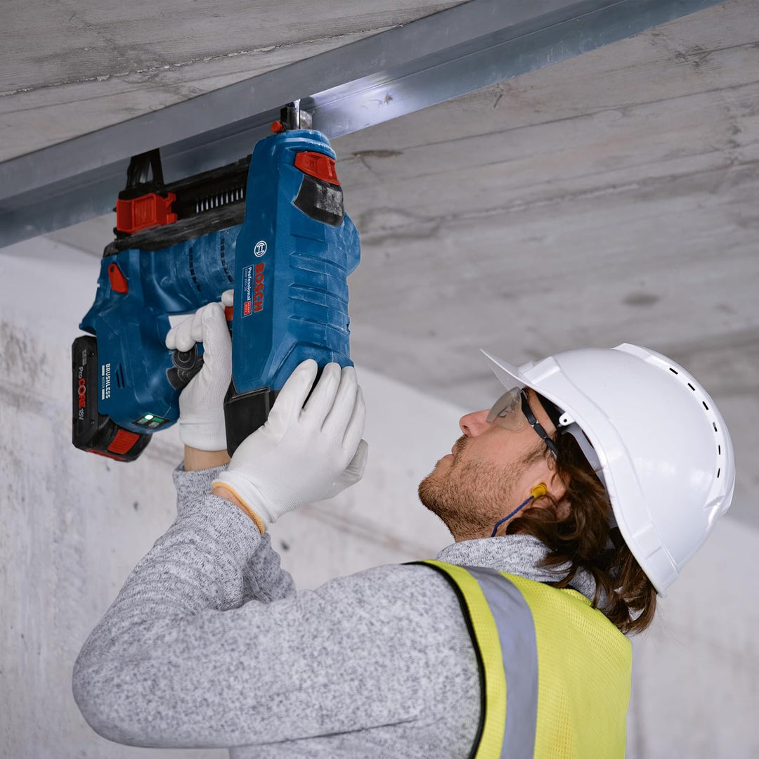 Bosch Professional BITURBO GNB 18V-38 Akku-Betonagler (Nageldurchmesser 2,7-3,0 mm, maximale Nagellä