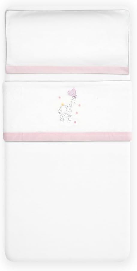 Interbaby Bettwäsche-Set für Kinderbett, 60 x 120 cm, 100% Baumwolle, warm, weich, inklusive Spannbe