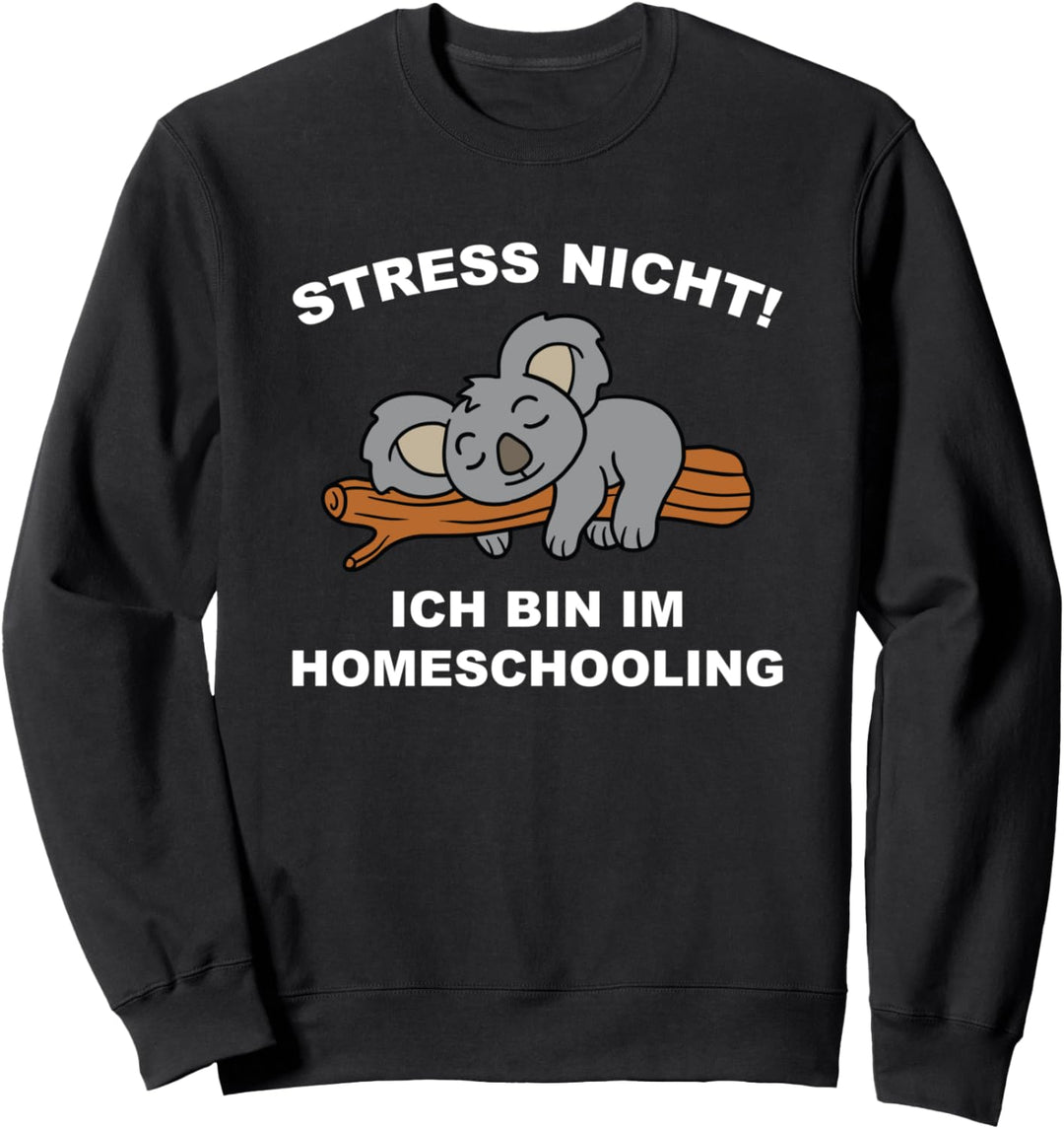 Homeschooling Schulkind Schüler Koala Bär 2021 Geschenk Sweatshirt