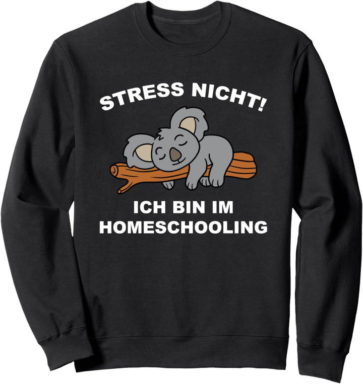 Homeschooling Schulkind Schüler Koala Bär 2021 Geschenk Sweatshirt