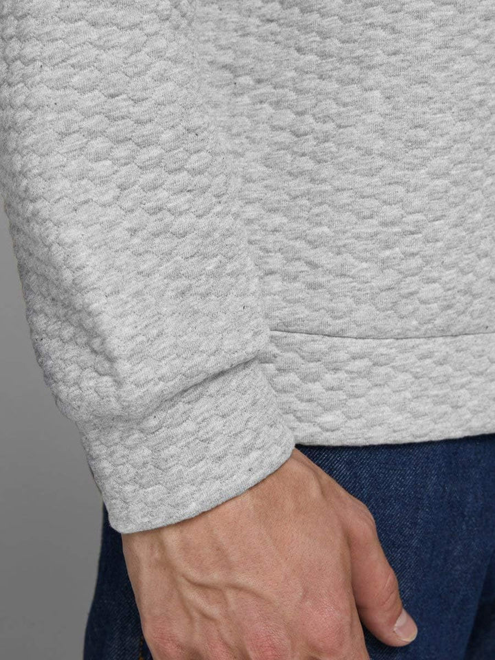 JACK & JONES Herren Pullover jjStructure grau L