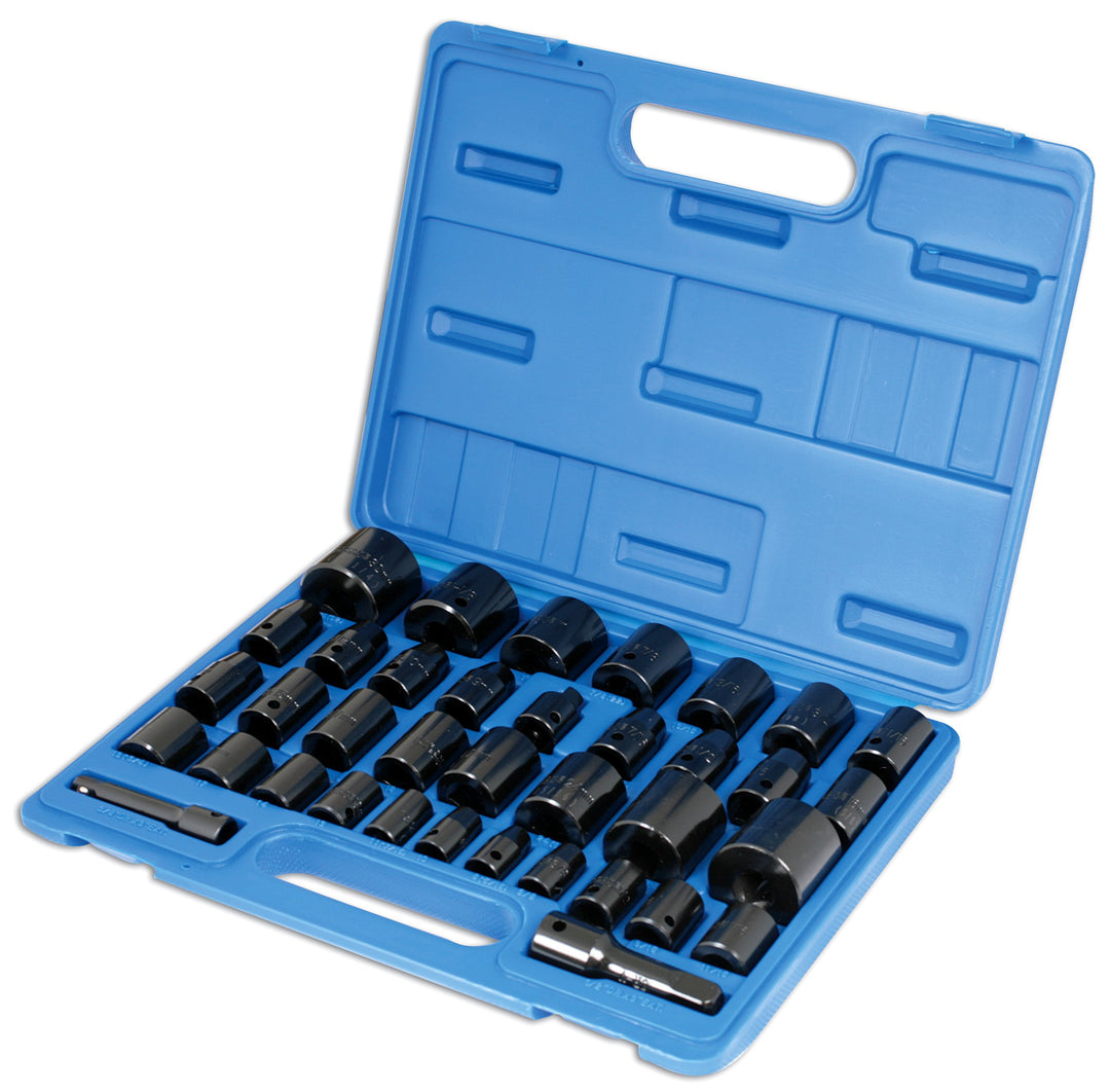 Laser 3288 3288 Schlagnussset 3/8" D & 1/2" D - 37-teilig