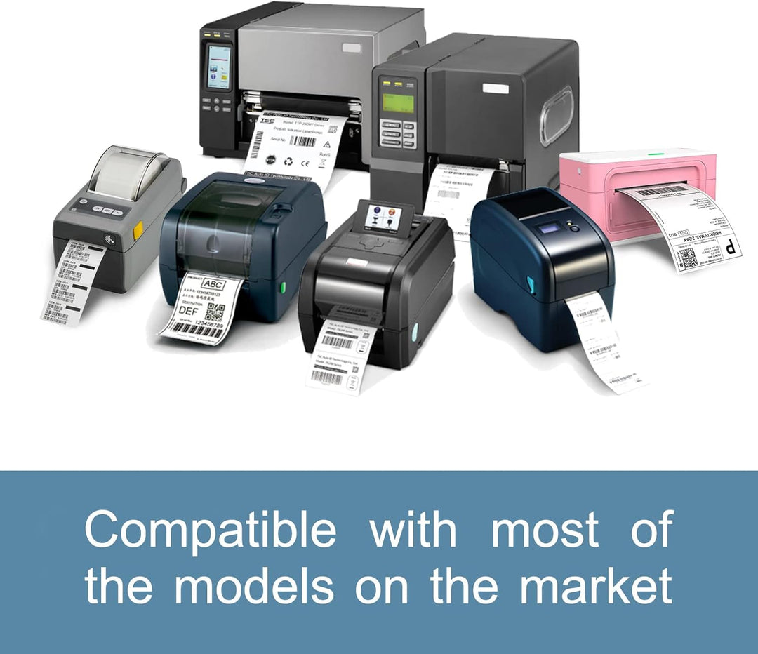 m MU Etiketten Selbstklebend, 150×100MM, 4 Rolle Pack Etikett x 350 St. Je Rolle = 1400 Label, Kompa