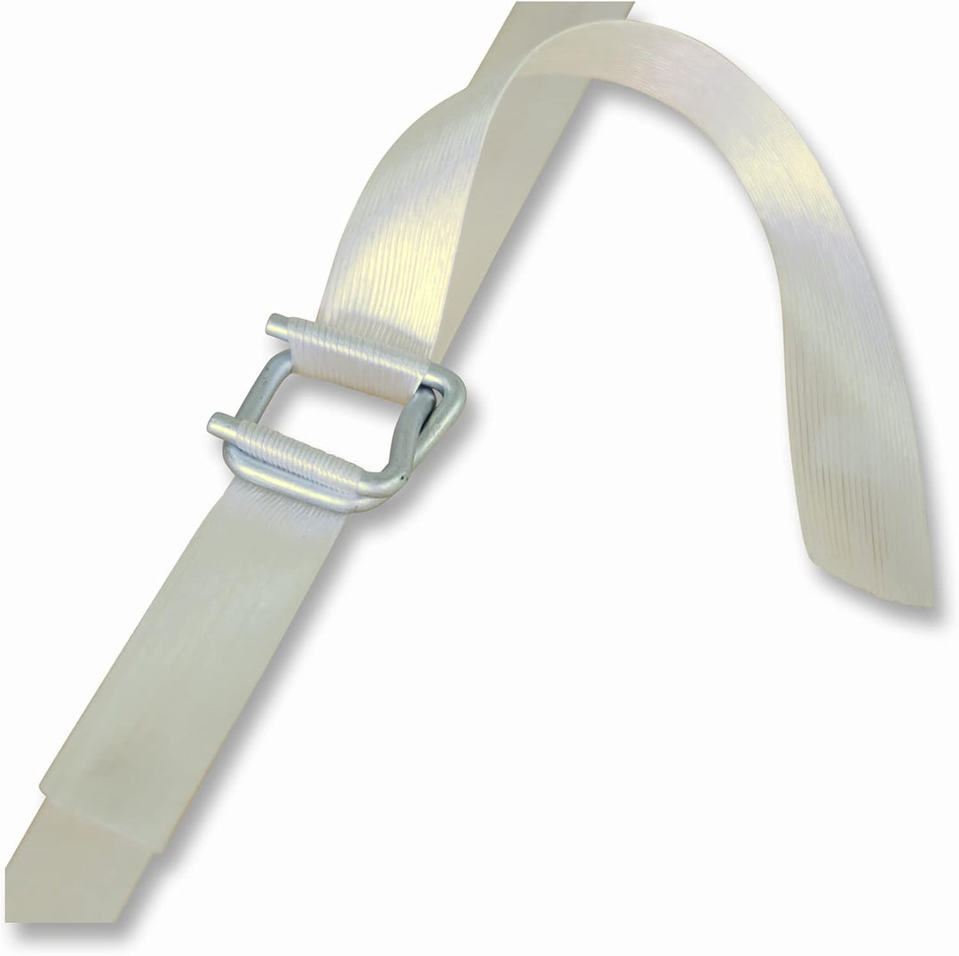 300 Stück 32mm Drahtverschlussklemmen | verzinkt | für 32mm Umreifungsband/Kraftband | Metallschnall