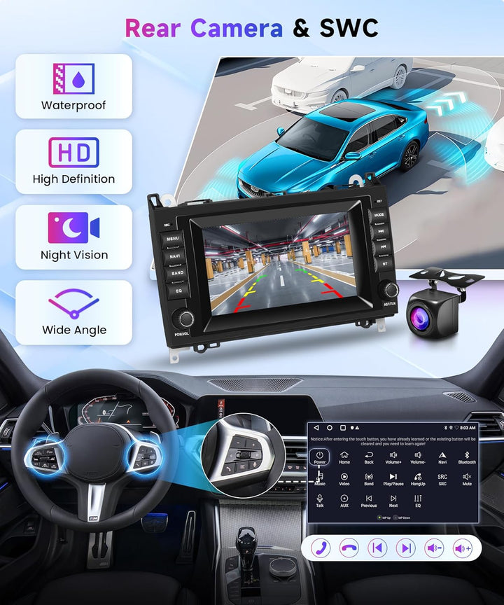 2+64G 7" Android Autoradio für Mercedes-Benz A-Klasse W169/B-Klasse W245/Viano/Vito W639/Sprinter W9