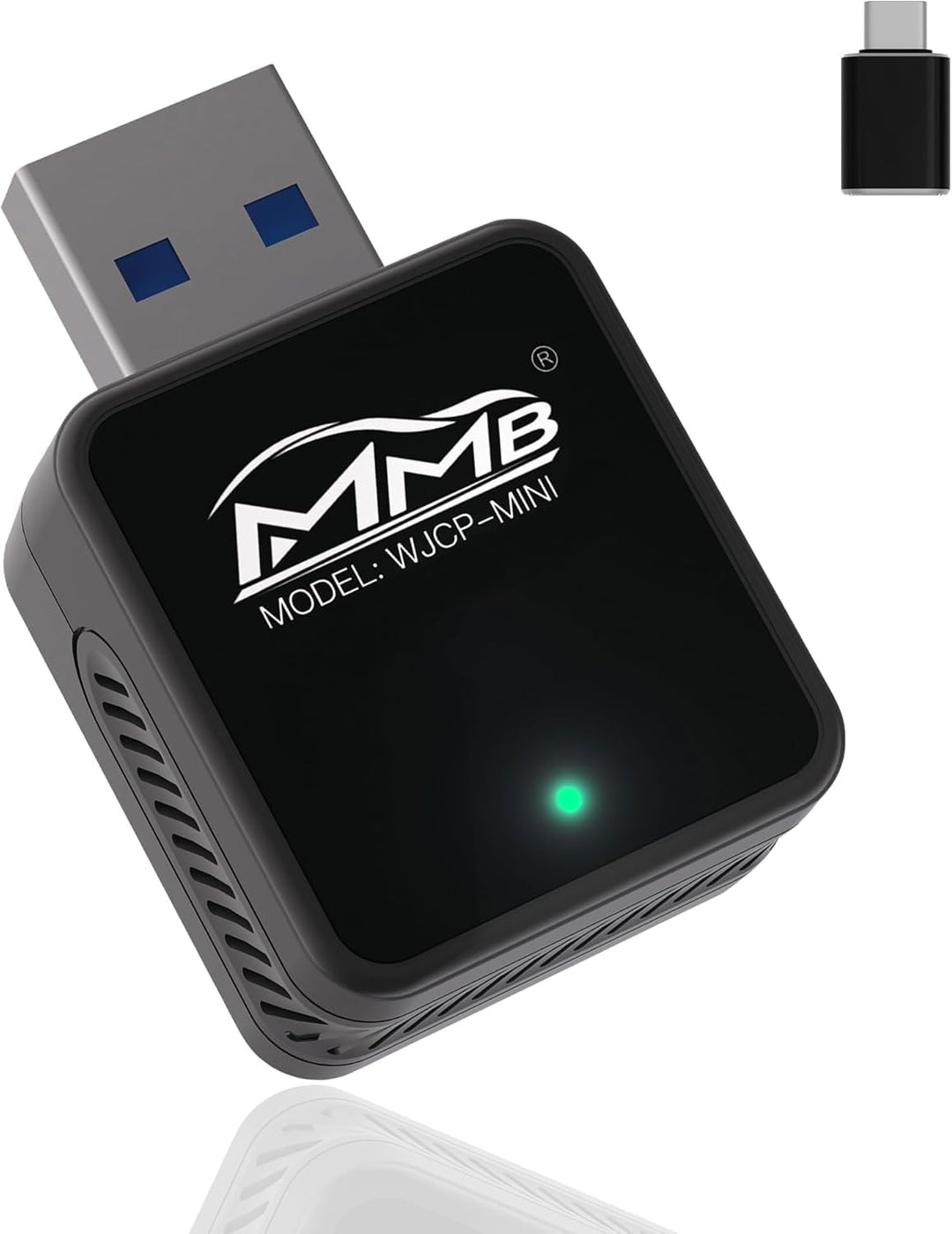 MMB WJCP-MINI CarPlay Wireless Adapter,2024 Upgrade Wireless Car Play Adapter-Dongle, Wandelt Werkse