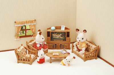 Sylvanian Families 5339 Landhaus Wohnzimmer - Puppenhaus Einrichtung Möbel Einzigartig, Einzigartig