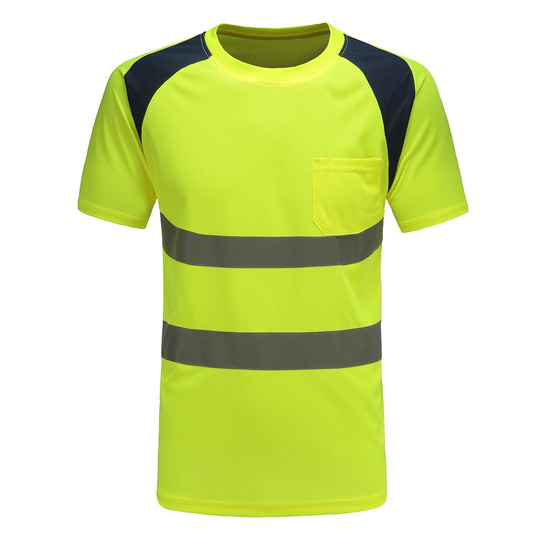 AYKRM Warnschutz T-Shirt Kurzarm Arbeitsshirt Kurzarmshirt Warnshirt Arbeitshemd Warnschutz t Shirt