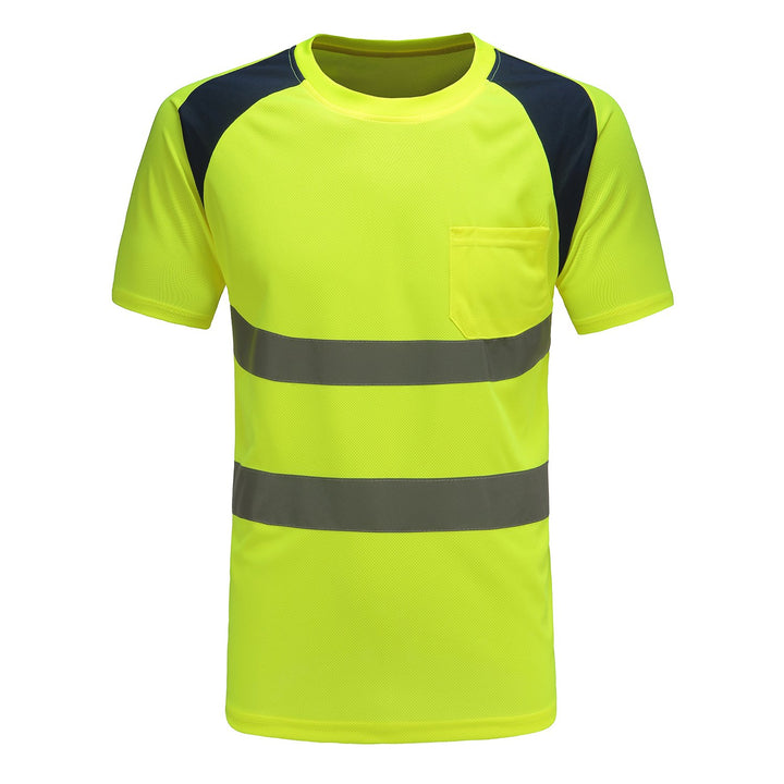 AYKRM Warnschutz T-Shirt Kurzarm Arbeitsshirt Kurzarmshirt Warnshirt Arbeitshemd Warnschutz t Shirt