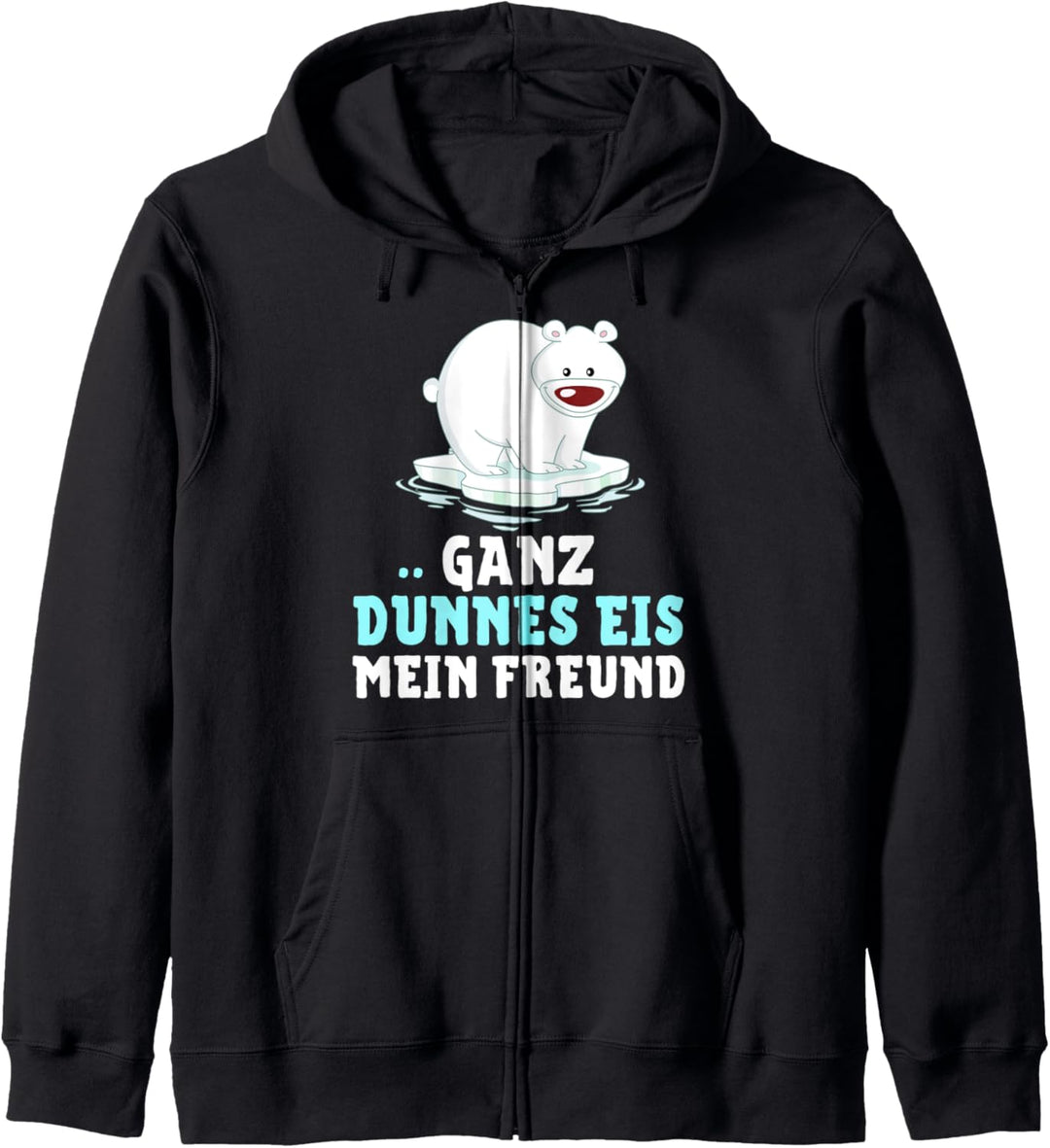 Eisbär - GANZ DÜNNES EIS MEIN FREUND! Kapuzenjacke